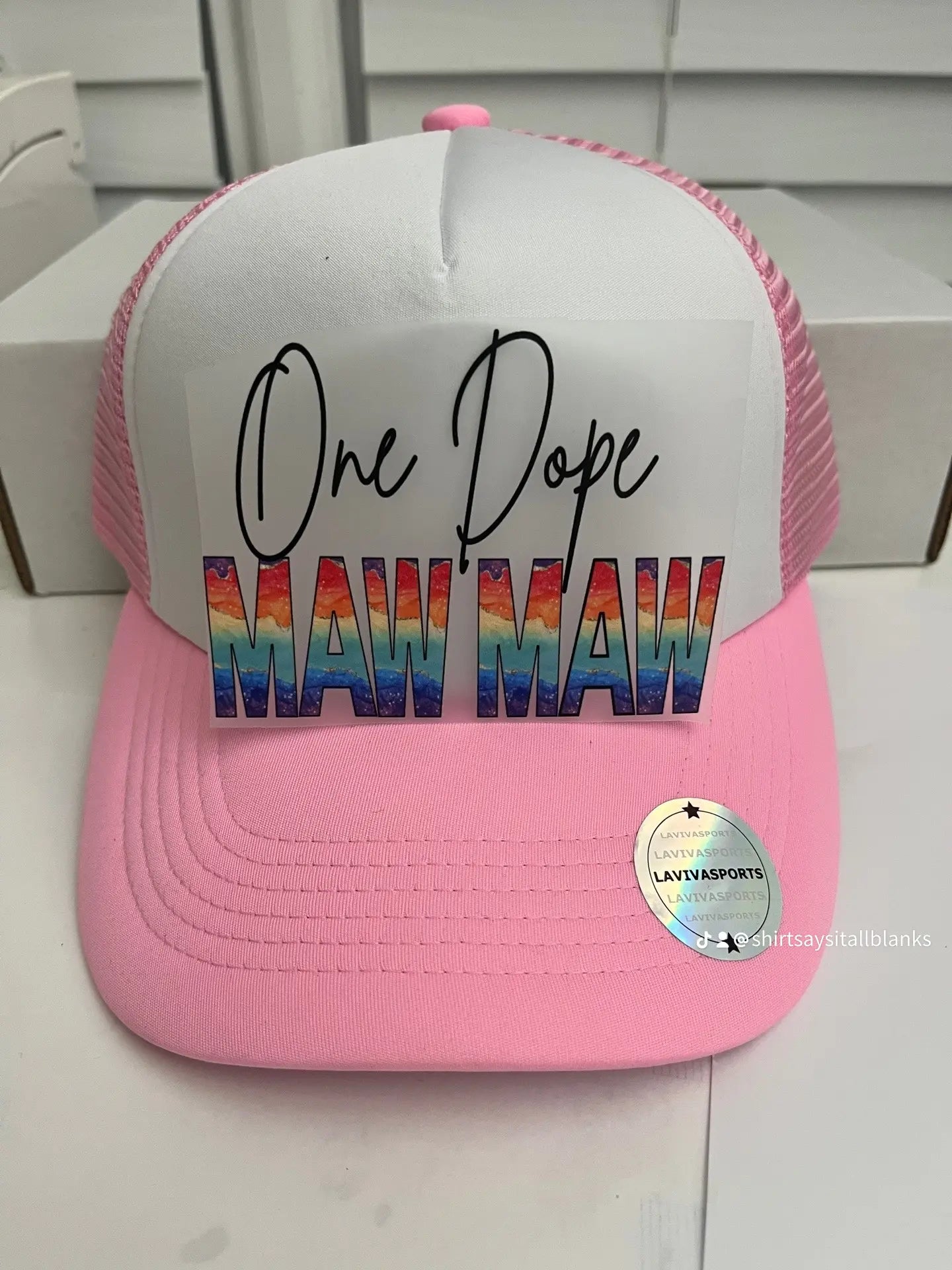 One Dope MawMaw DTF  HAT TRANSFER