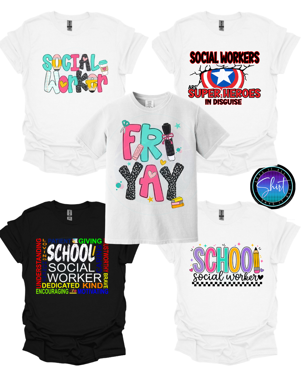 School Social Worker Tshirt Box (Mini)
