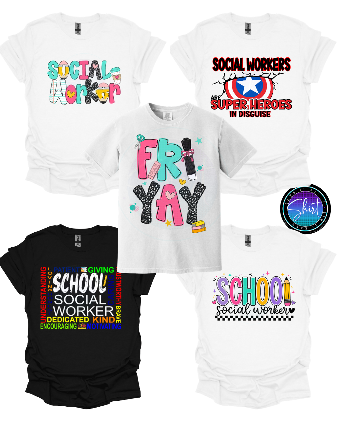 School Social Worker Tshirt Box (Mini)
