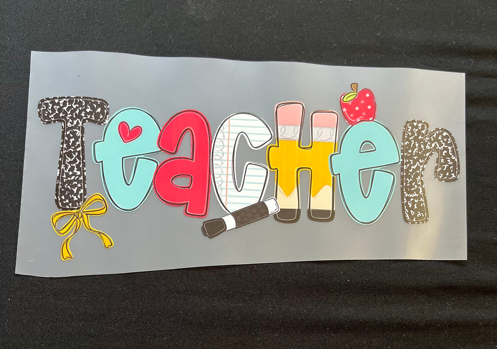 Busy Teacher DTF Transfer