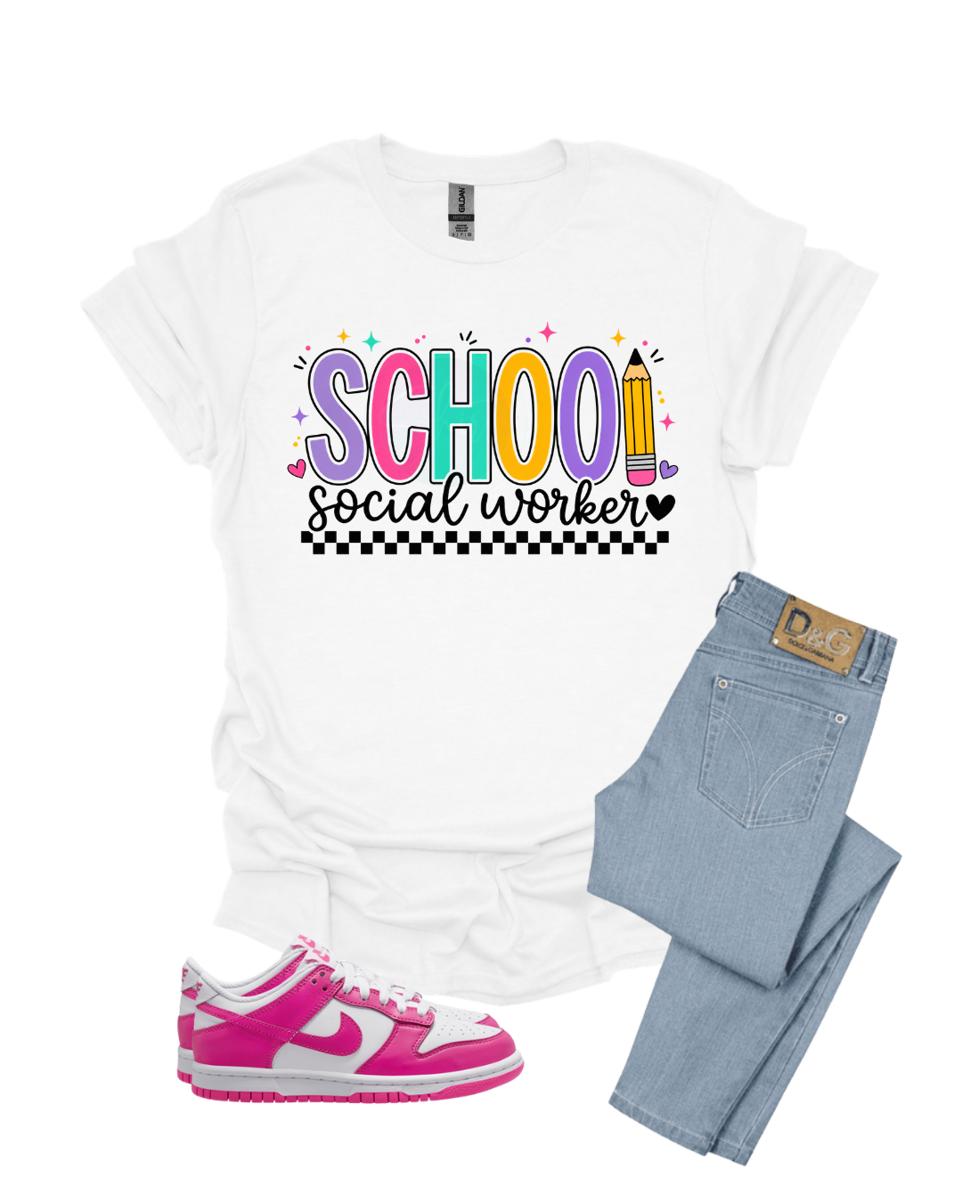 School Social Worker Tshirt Box (Mini)