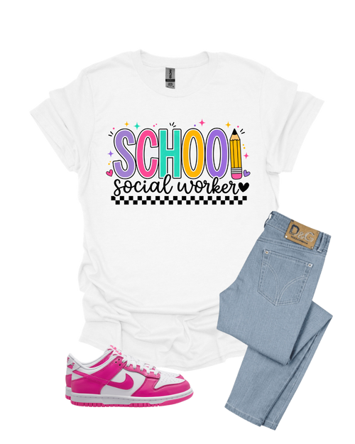 School Social Worker Tshirt Box (Mini)