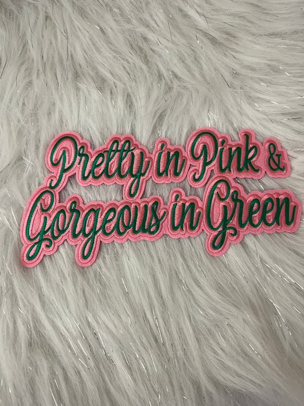 “Pretty in Pink” Iron on Patch