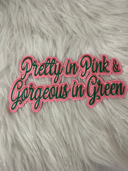 “Pretty in Pink” Iron on Patch