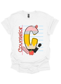 School Counselor Pencil Graphic T-Shirt