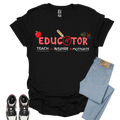 Educator A+ Graphic T-Shirt | Teach • Inspire • Motivate