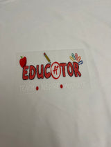 EDUCATOR W/APPLE PAPER CLIP AND PENCIL DTF HAT TRANSFER