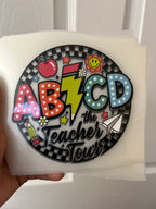 Teacher Tour DTF Transfer Front + Back