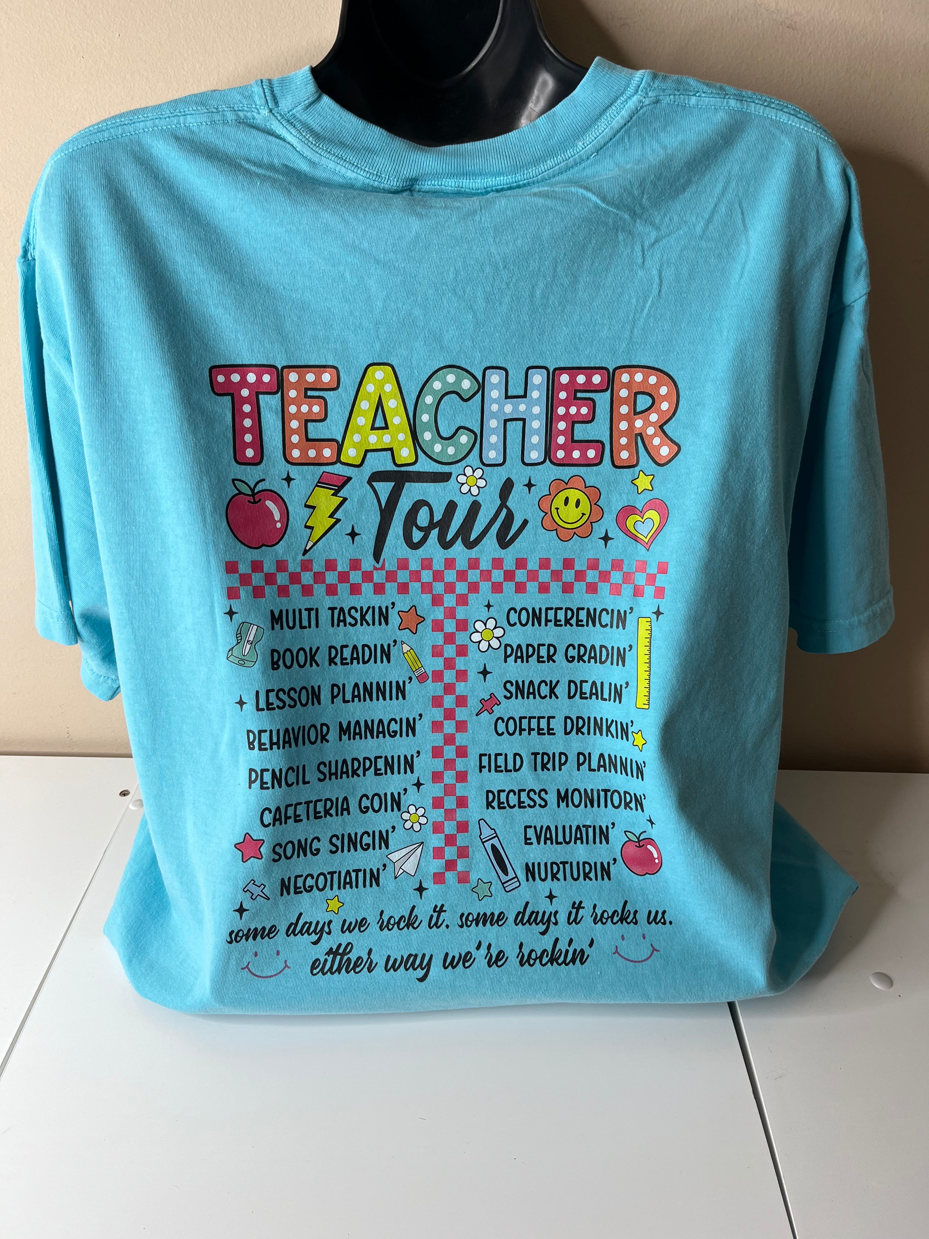 Teacher Tour Graphic T-Shirt | Every Day is a New Adventure