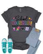 Custom School Counselor Tshirt Box