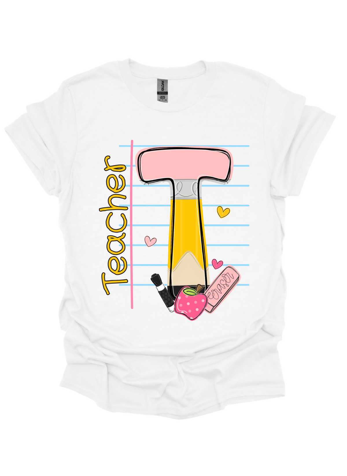 Teacher Pencil Graphic Tee