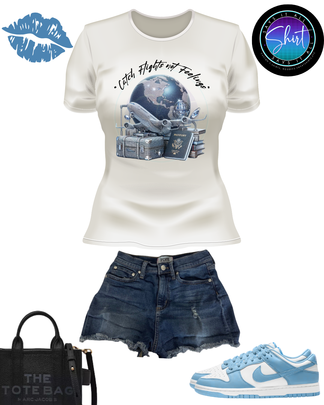 Catch Flights not Feelings DTF TRANSFER