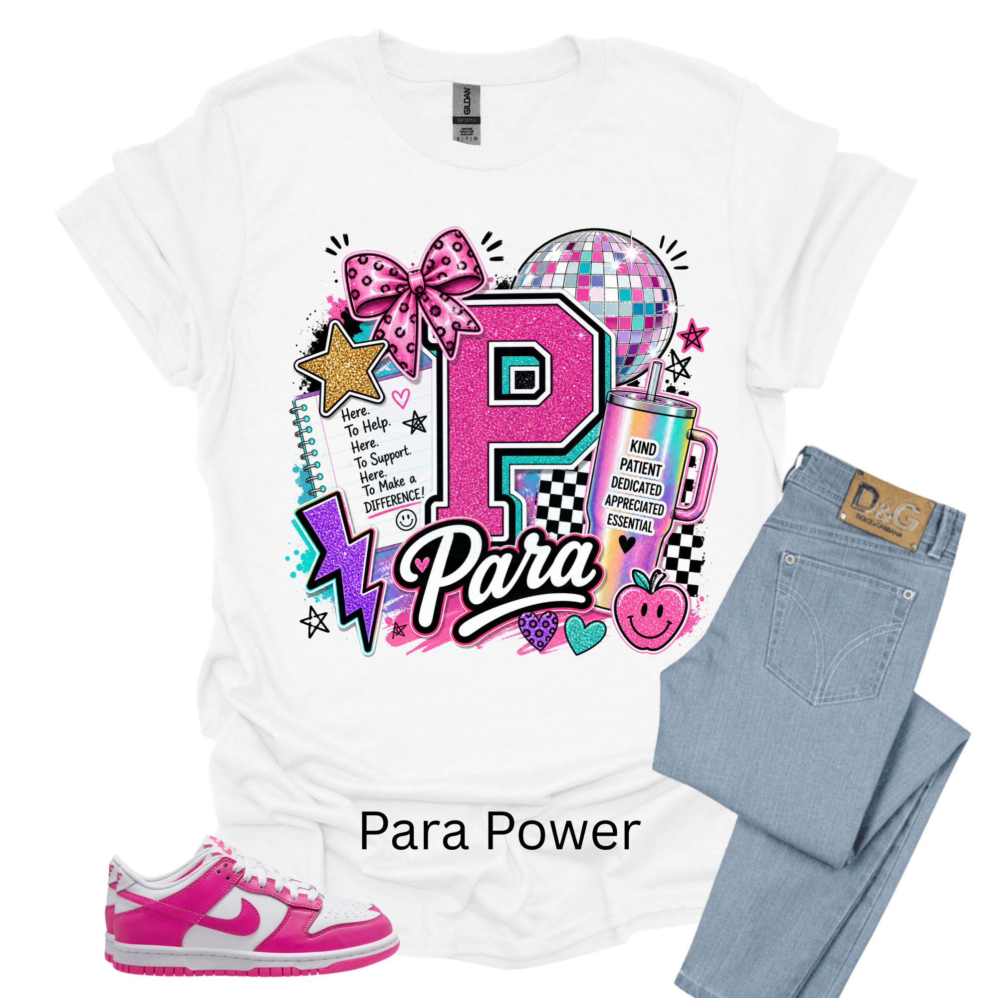School Para Professional Mini  T-Shirt Box/ Choose Any 3