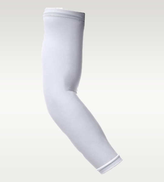 White 100% Polyester Football Sleeves (2pack)