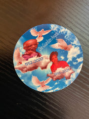 Blank Sublimation Button/Name Tag w/pin
