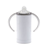 12oz Straight  Sublimation Double Walled Stainless Steel Sippy Cup