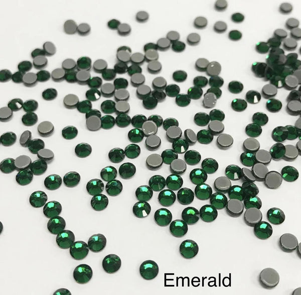 Korean Low Lead Emerald Hot Fix Rhinestones