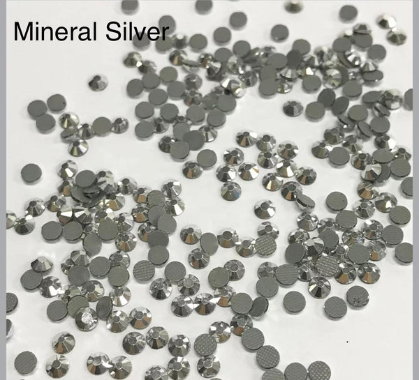 Korean Low Lead Mineral Silver Hot Fix Rhinestones