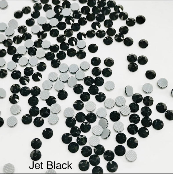 Korean Low Lead Jet Black Hot Fix Rhinestones