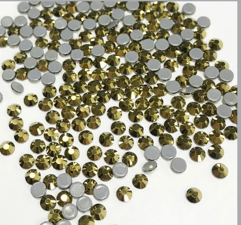 Korean Low Lead Gold Hot Fix Rhinestones